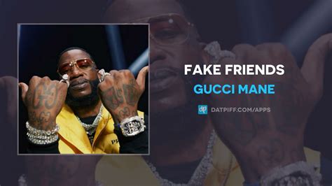 fake friends gucci mane lyrics|gucci mane facebook.